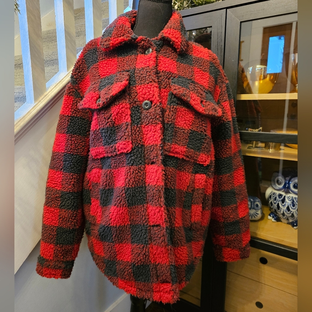 American Eagle Ladies Buffalo Check Plaid Shirt/Jacket